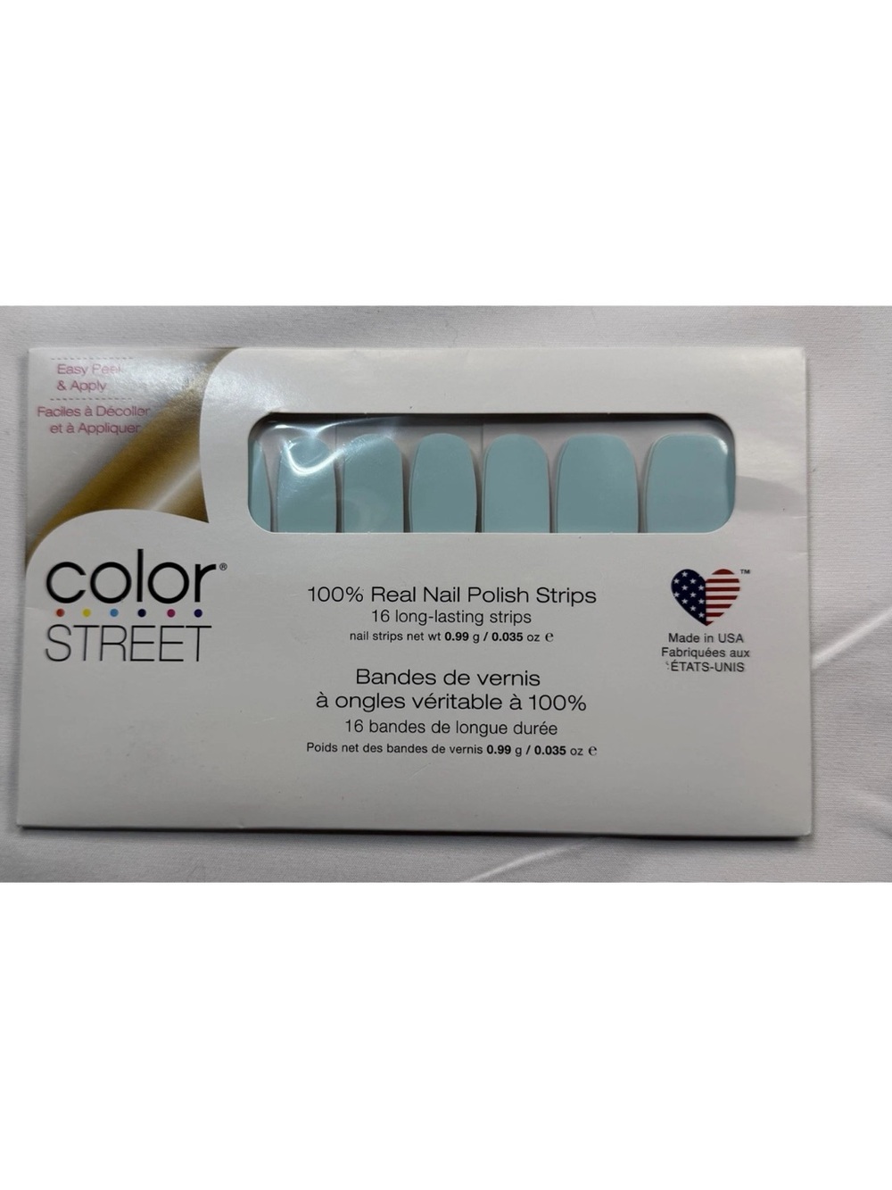 Color Street Pastel Blue Nail Polish Strips